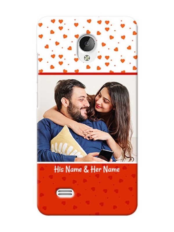 Custom Vivo Y21L Orange Love Symbol Mobile Cover Design