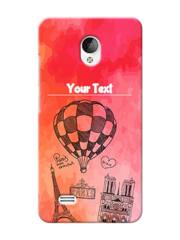 Custom Vivo Y21L abstract painting with paris theme Design