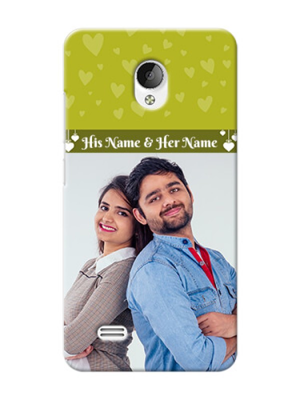 Custom Vivo Y21L you and me design with hanging hearts Design