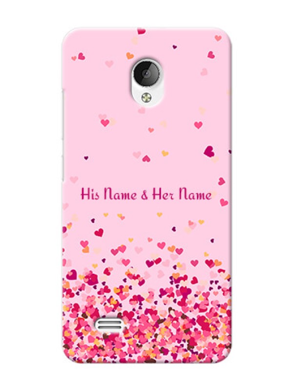 Custom Vivo Y21L Phone Back Covers: Floating Hearts Design