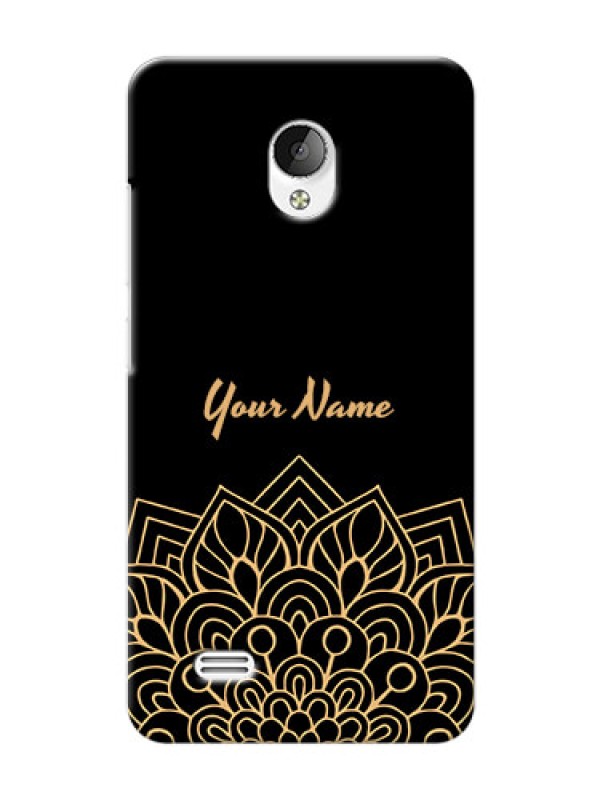 Custom Vivo Y21L Back Covers: Golden mandala Design