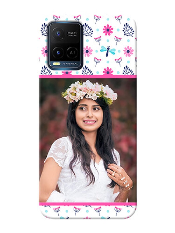 Custom Vivo Y21T Mobile Covers: Colorful Flower Design