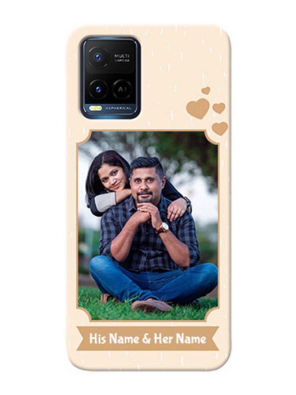 Custom Vivo Y21T mobile phone cases with confetti love design 