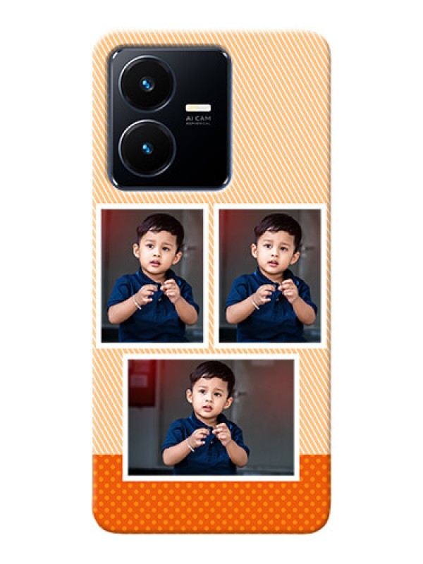 Custom Vivo Y22 Mobile Back Covers: Bulk Photos Upload Design