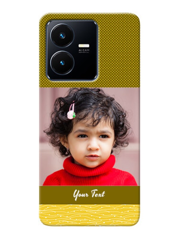 Custom Vivo Y22 custom mobile back covers: Simple Green Color Design