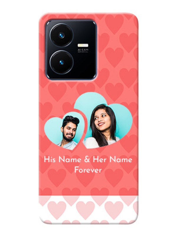 Custom Vivo Y22 personalized phone covers: Couple Pic Upload Design