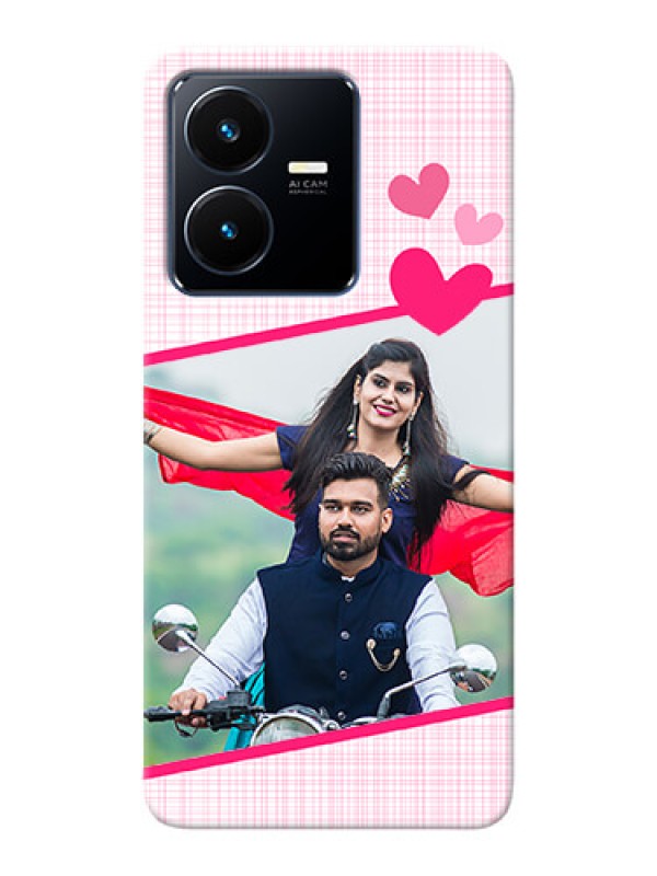 Custom Vivo Y22 Personalised Phone Cases: Love Shape Heart Design