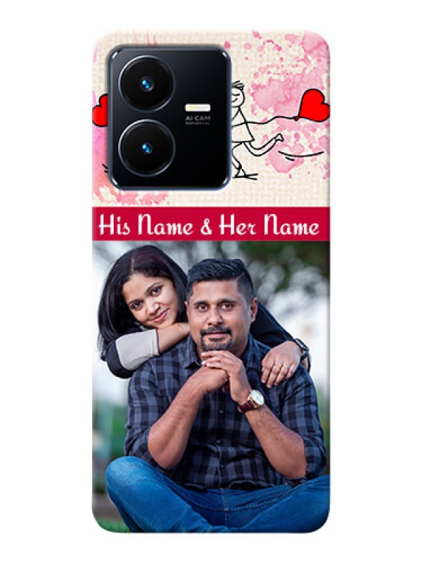 Custom Vivo Y22 phone back covers: You and Me Case Design