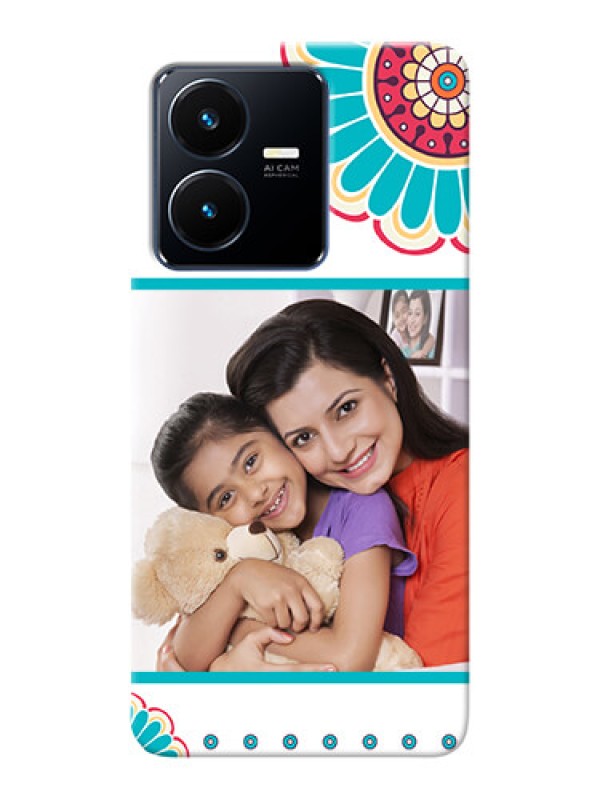 Custom Vivo Y22 custom mobile phone cases: Flower Design