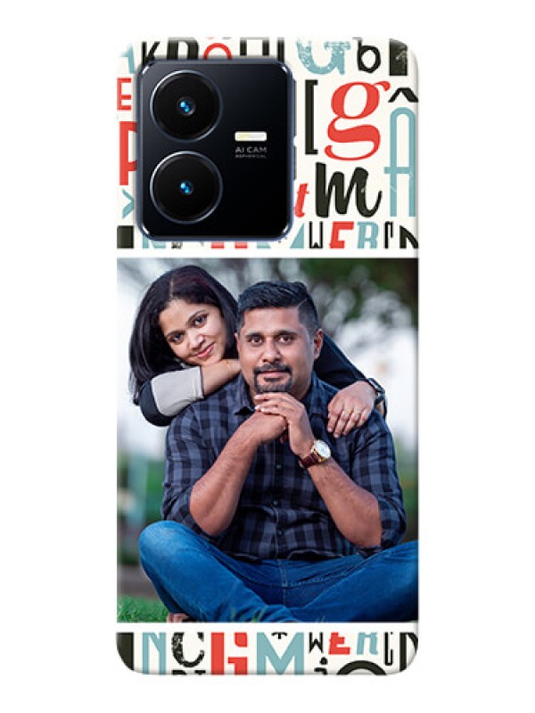 Custom Vivo Y22 custom mobile phone covers: Alphabet Design