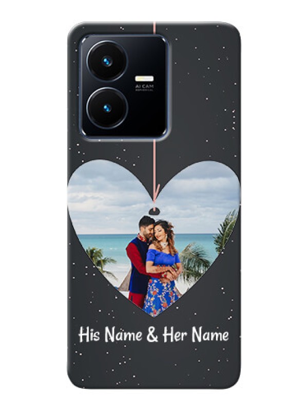 Custom Vivo Y22 custom phone cases: Hanging Heart Design