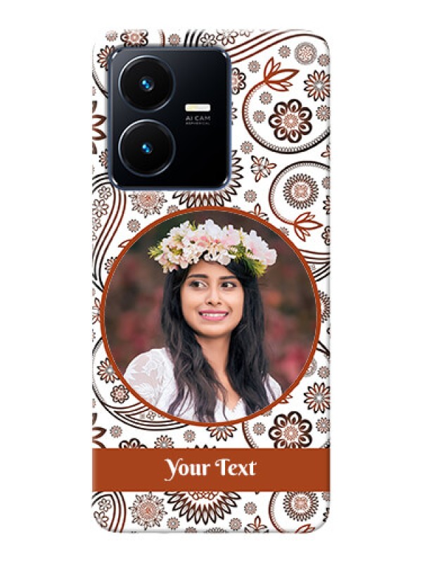 Custom Vivo Y22 phone cases online: Abstract Floral Design 