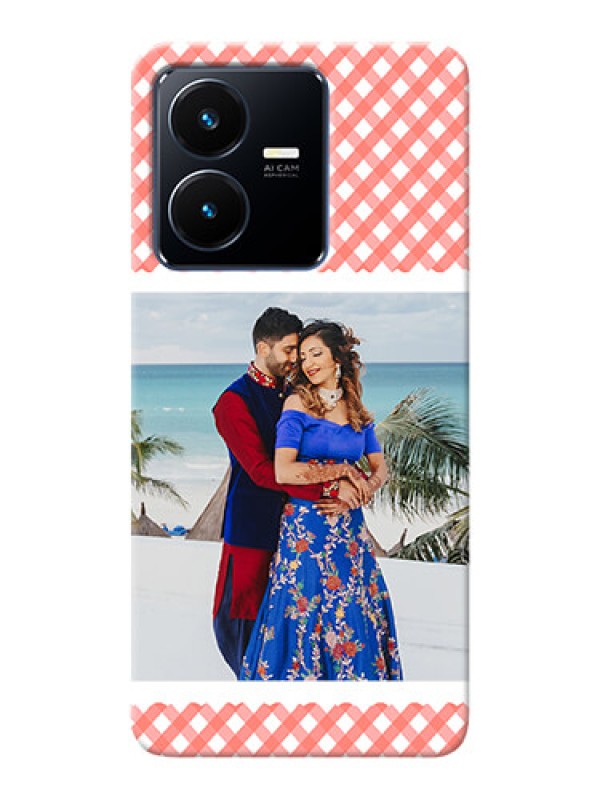 Custom Vivo Y22 custom mobile cases: Pink Pattern Design