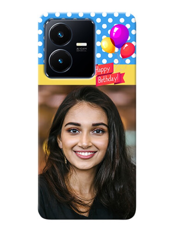 Custom Vivo Y22 custom mobile back covers: Happy Birthday Design