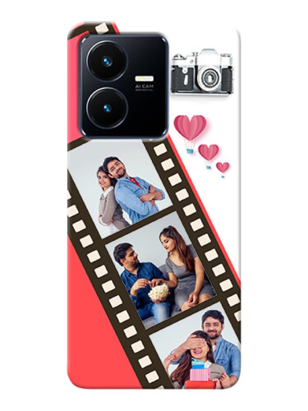 Custom Vivo Y22 custom phone covers: 3 Image Holder with Film Reel