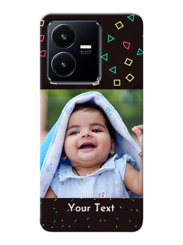 Custom Vivo Y22 custom mobile cases with confetti birthday design