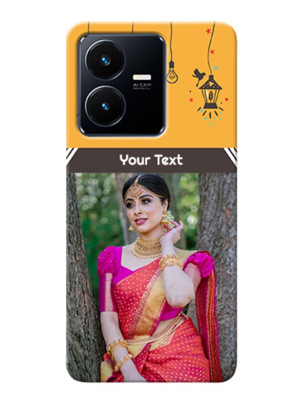 Custom Vivo Y22 custom back covers with Family Picture and Icons 