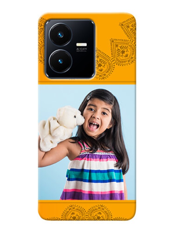 Custom Vivo Y22 custom mobile back covers: Photo Wedding Design 