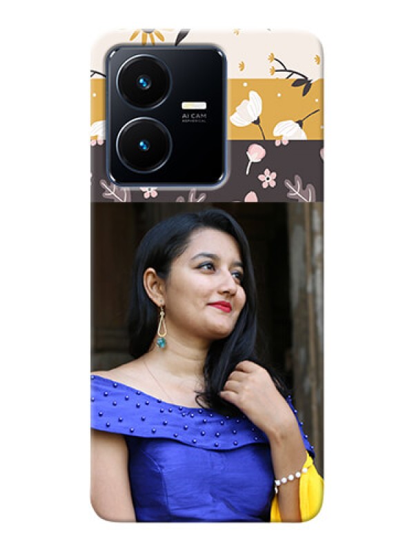 Custom Vivo Y22 mobile cases online: Stylish Floral Design