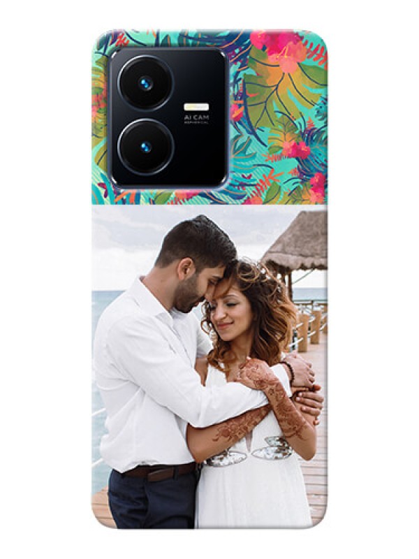 Custom Vivo Y22 Personalized Phone Cases: Watercolor Floral Design