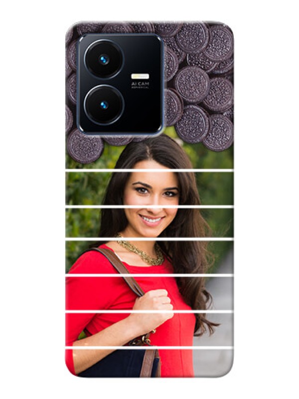 Custom Vivo Y22 Custom Mobile Covers with Oreo Biscuit Design