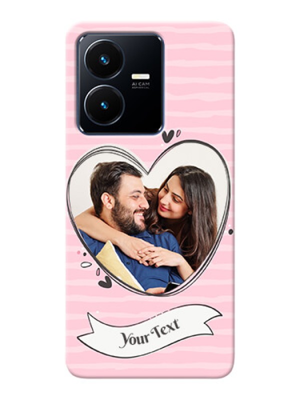 Custom Vivo Y22 custom mobile phone covers: Vintage Heart Design