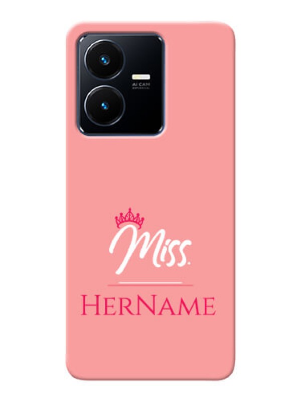 Custom Vivo Y22 Custom Phone Case Mrs with Name