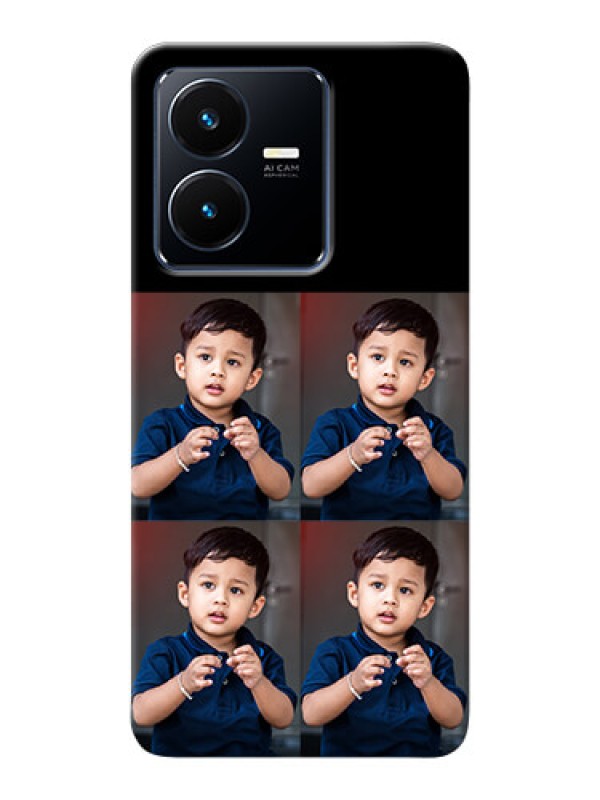 Custom Vivo Y22 4 Image Holder on Mobile Cover