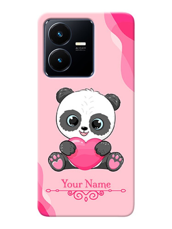 Custom Vivo Y22 Mobile Back Covers: Cute Panda Design