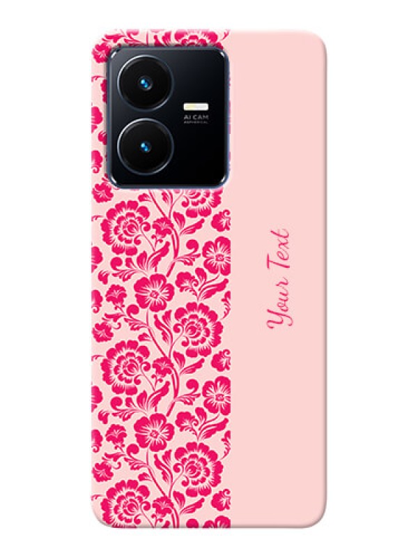 Custom Vivo Y22 Phone Back Covers: Attractive Floral Pattern Design