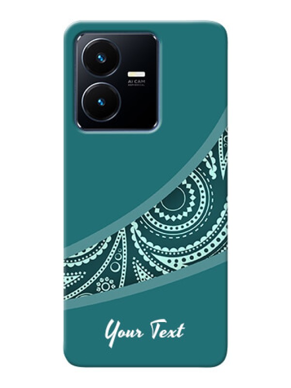 Custom Vivo Y22 Custom Phone Covers: semi visible floral Design