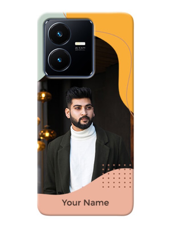 Custom Vivo Y22 Custom Phone Cases: Tri-coloured overlay design