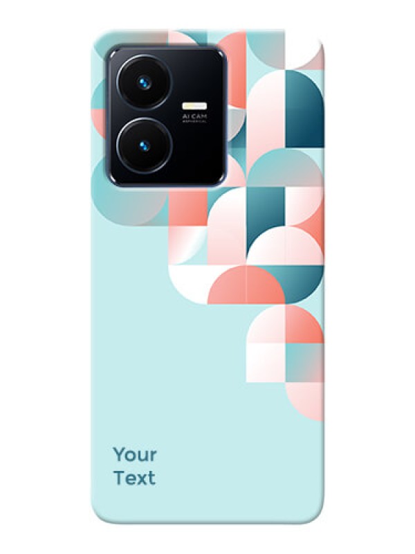 Custom Vivo Y22 Back Covers: Stylish Semi-circle Pattern Design