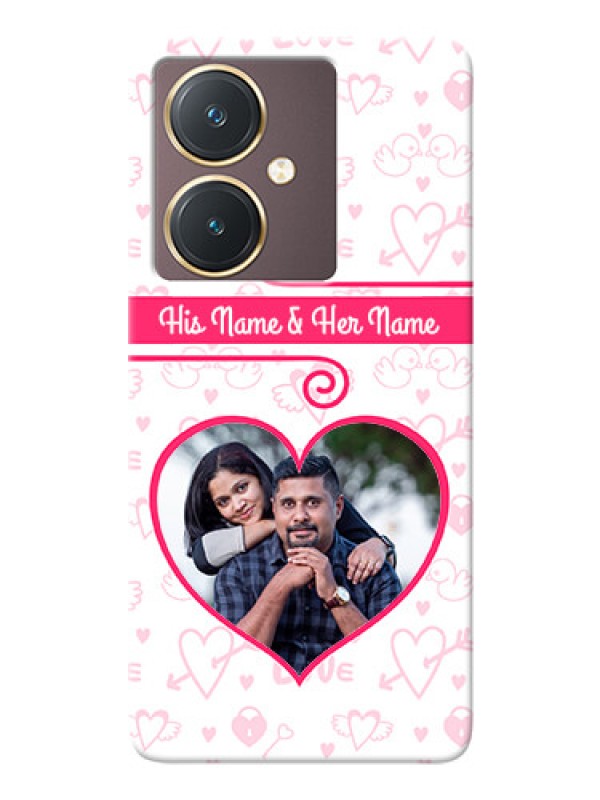 Custom Vivo Y27 Personalized Phone Cases: Heart Shape Love Design