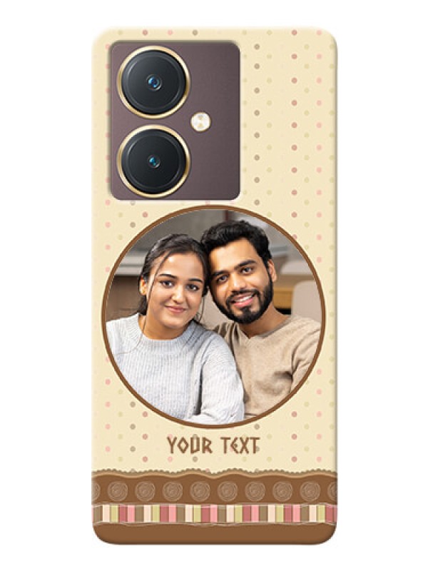 Custom Vivo Y27 Mobile Cases: Brown Dotted Mobile Case Design