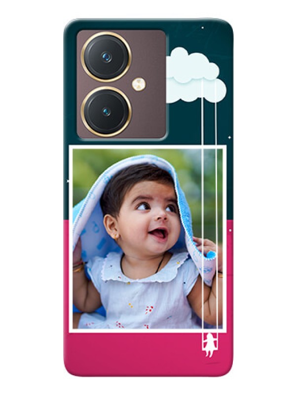 Custom Vivo Y27 custom phone covers: Cute Girl with Cloud Design