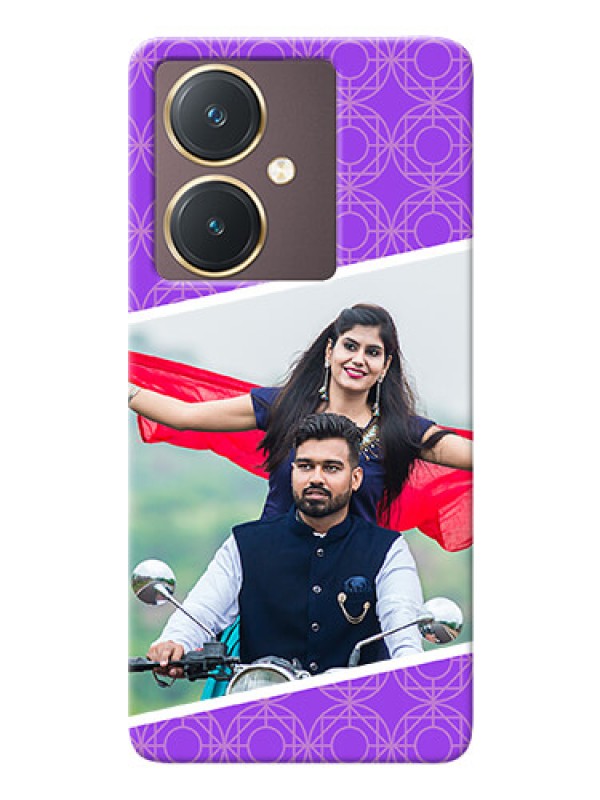 Custom Vivo Y27 mobile back covers online: violet Pattern Design