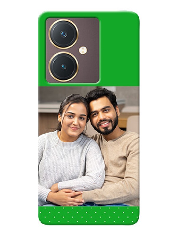 Custom Vivo Y27 Personalised mobile covers: Green Pattern Design