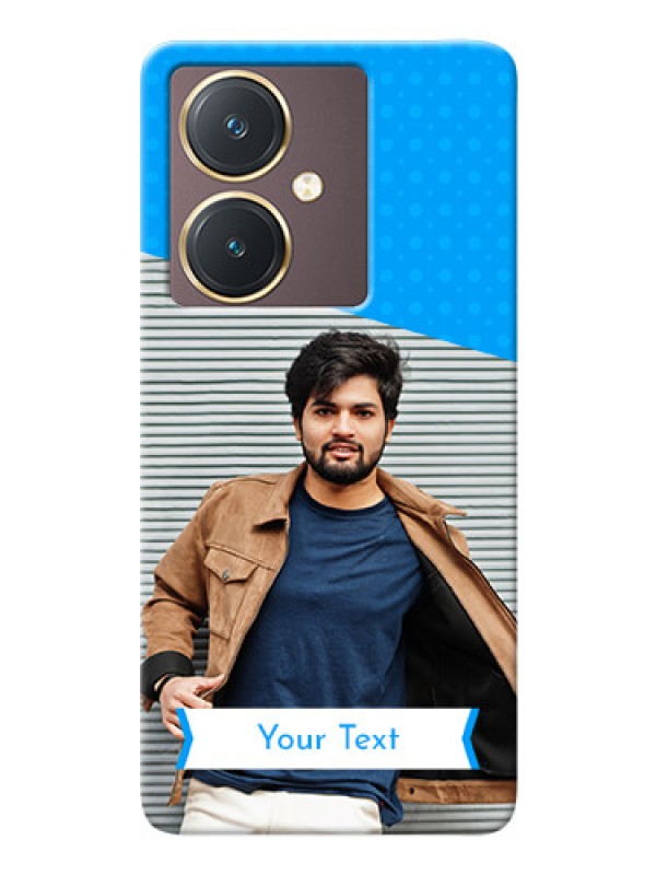 Custom Vivo Y27 Personalized Mobile Covers: Simple Blue Color Dotted Design