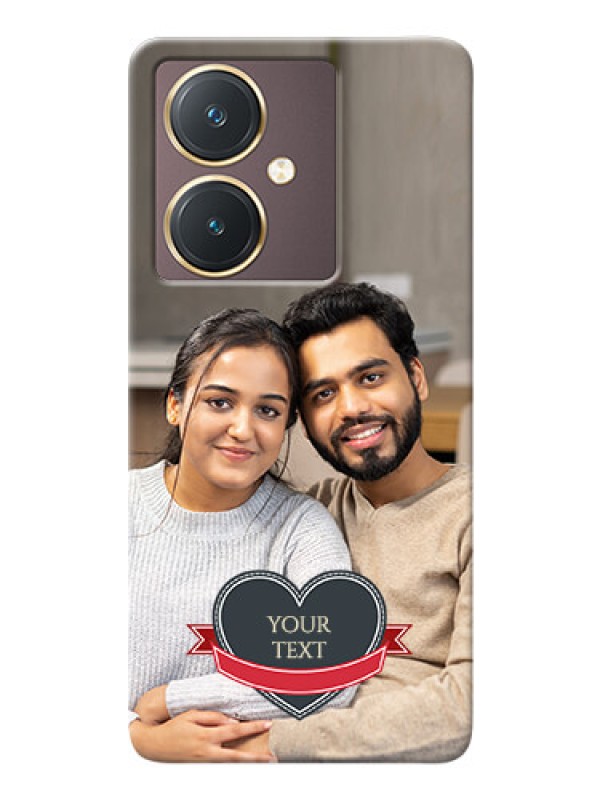 Custom Vivo Y27 mobile back covers online: Just Married Couple Design