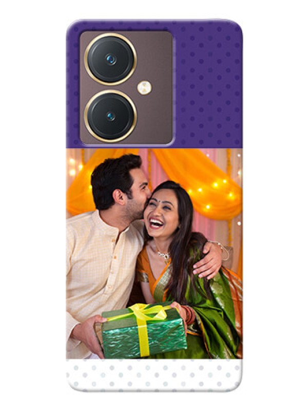 Custom Vivo Y27 mobile phone cases: Violet Pattern Design