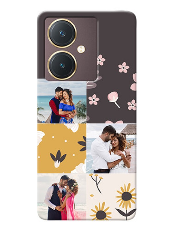 Custom Vivo Y27 phone cases online: 3 Images with Floral Design