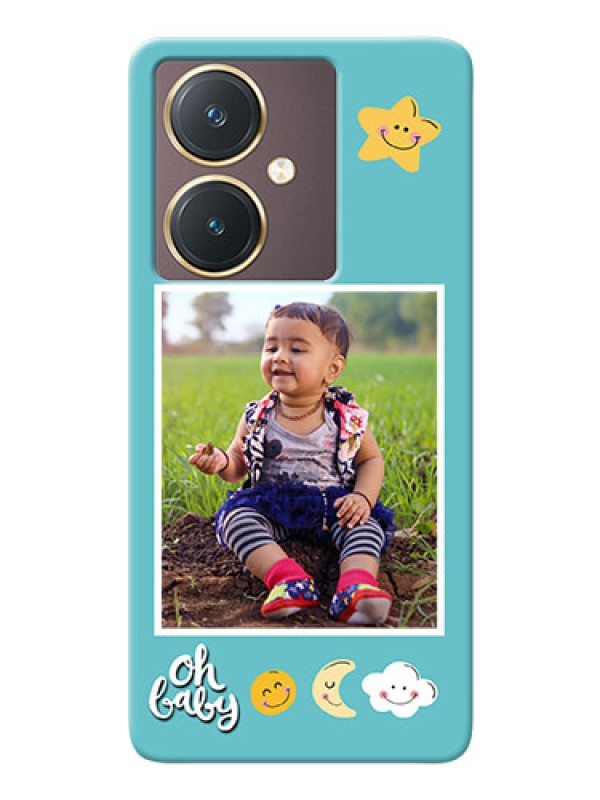 Custom Vivo Y27 Personalised Phone Cases: Smiley Kids Stars Design