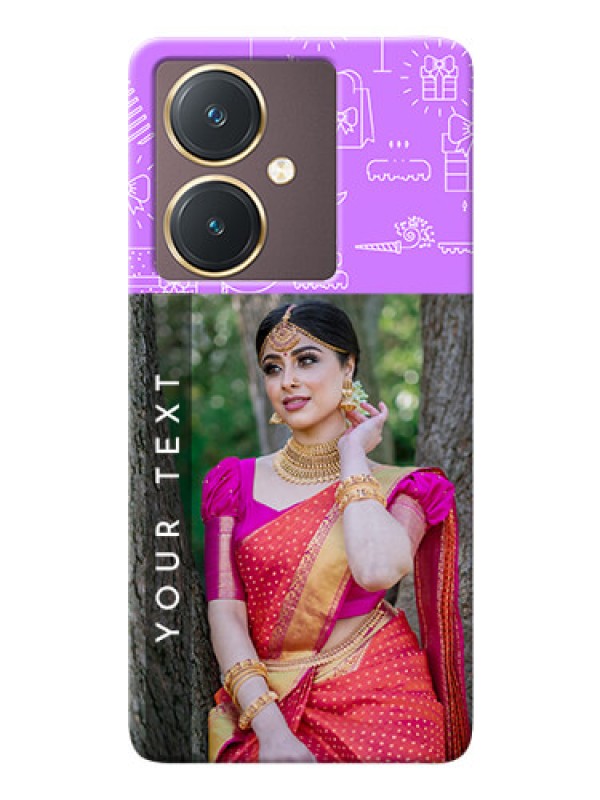 Custom Vivo Y27 Personalized Phone Cases: Birthday Icons Design