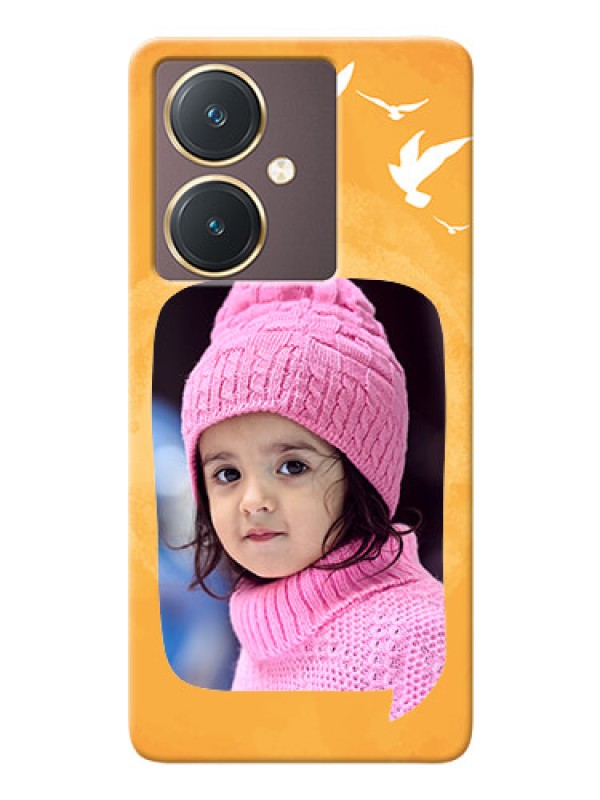 Custom Vivo Y27 Phone Covers: Water Color Design with Bird Icons