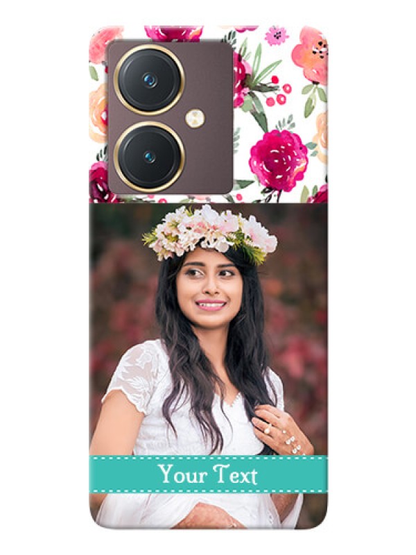 Custom Vivo Y27 Personalized Mobile Cases: Watercolor Floral Design