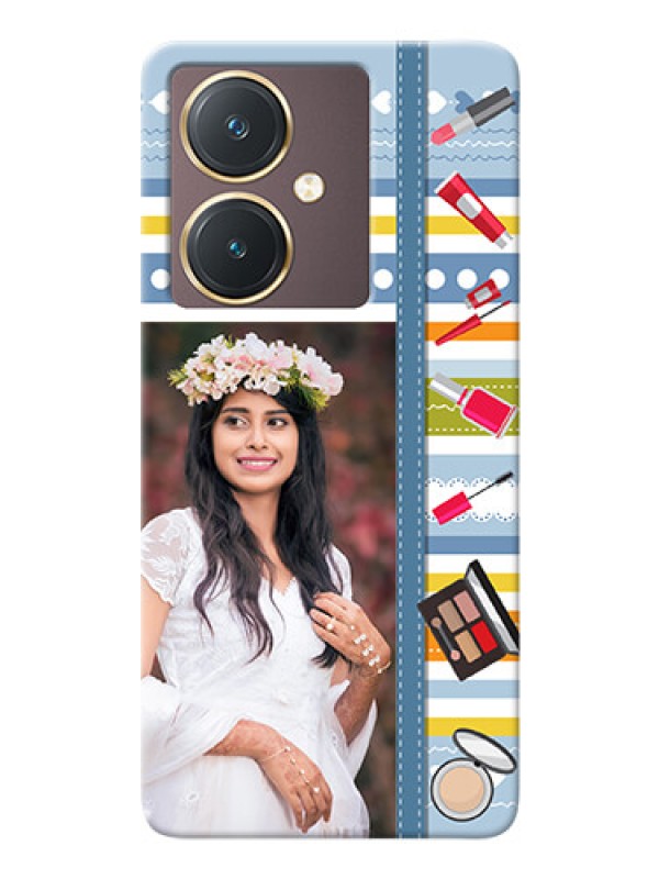 Custom Vivo Y27 Personalized Mobile Cases: Makeup Icons Design