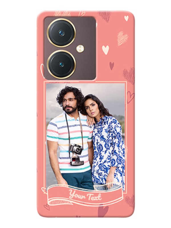 Custom Vivo Y27 custom mobile phone cases: love doodle art Design