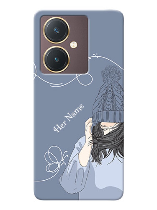Custom Vivo Y27 Custom Mobile Case with Girl in winter outfit Design