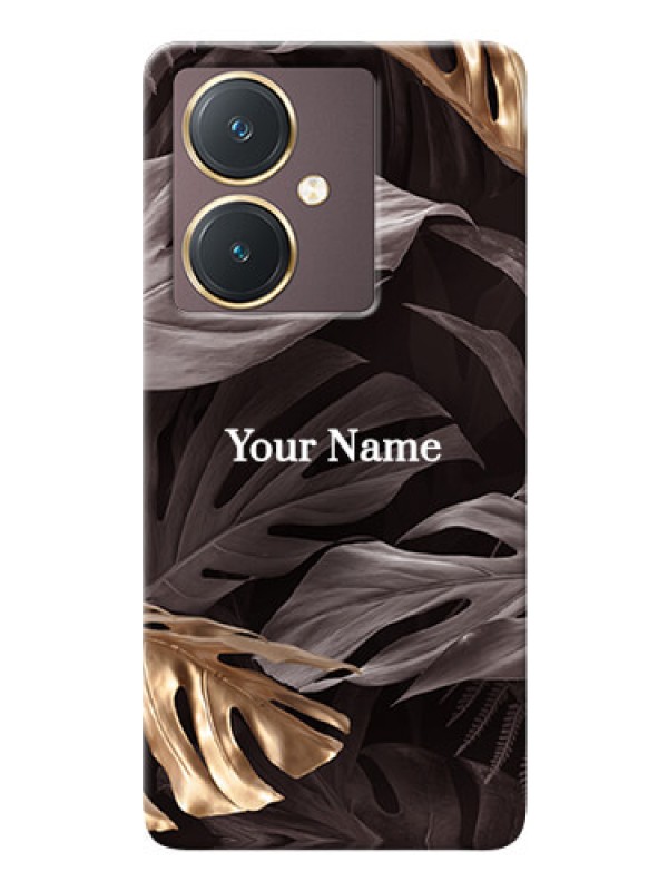 Custom Vivo Y27 Mobile Back Covers: Wild Leaves digital paint Design
